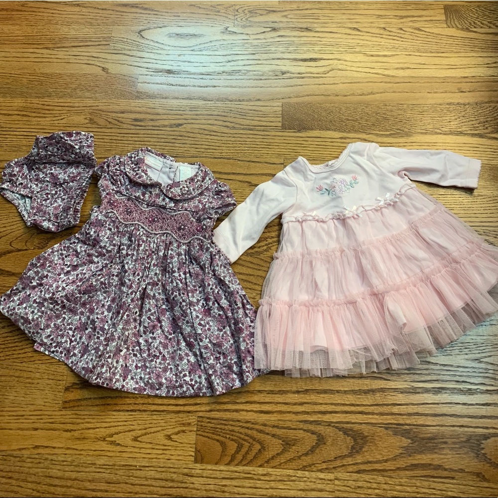 Lot of 2 summer -fall dresses. 0-3 month, 3month